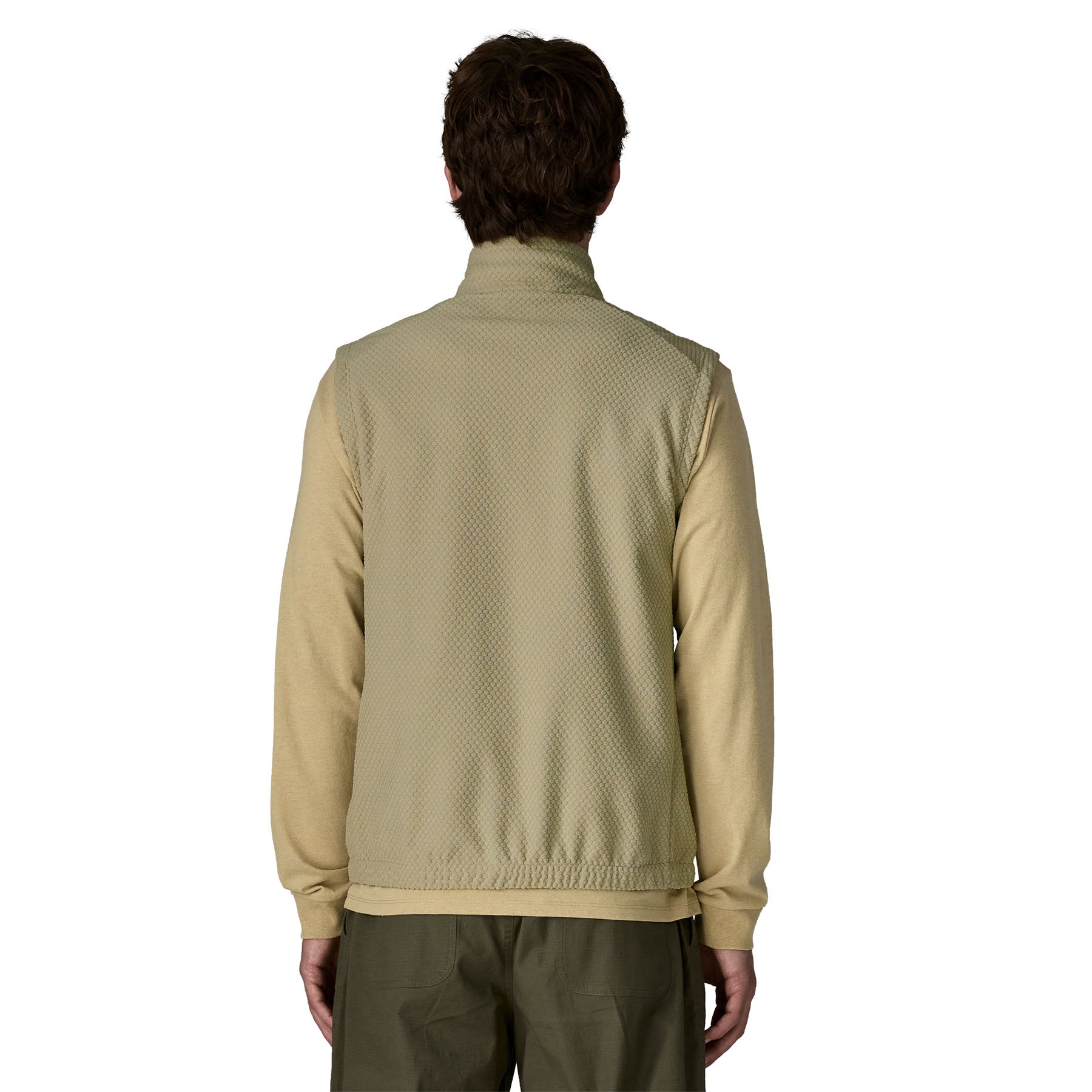 Men's Textured Fleece Vest - Image 3